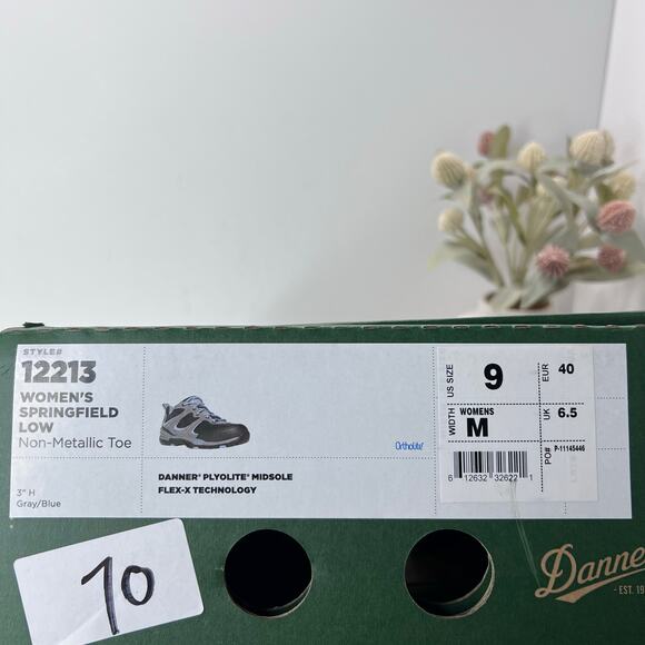 Danner Run Time 3" ESD Composite Toe Sneaker Gray/Black 12374 Women 9M NWB - Picture 10 of 10